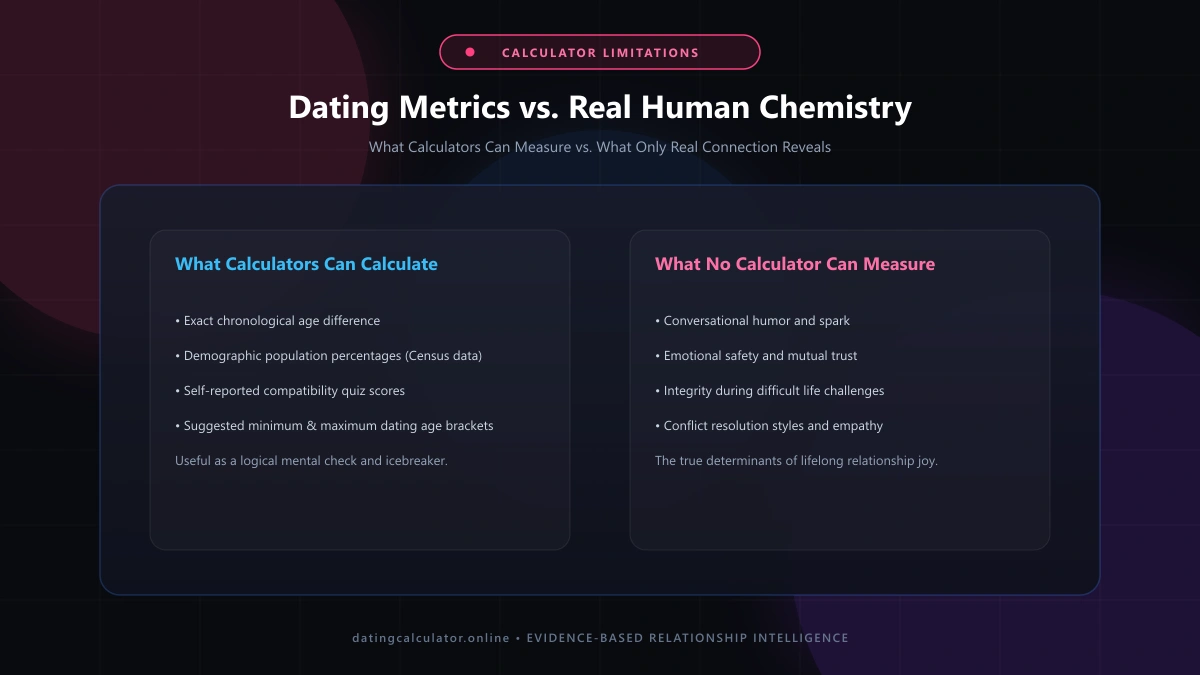 Dating Metrics vs Human Chemistry Breakdown