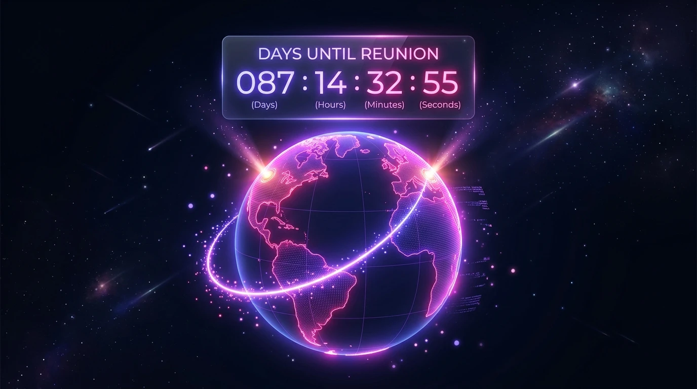 Long-Distance Relationship Countdown Content